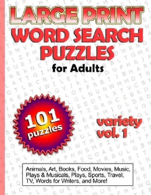 Large Print Word Search Puzzles for Adults by Suzanne O'Gorman