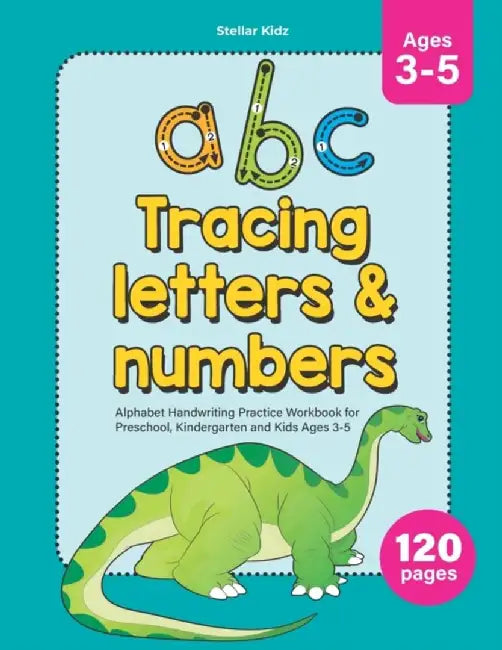 abc Tracing letters and numbers Alphabet Handwriting Practice Workbook for Preschool, Kindergarten by Kidz, Stellar