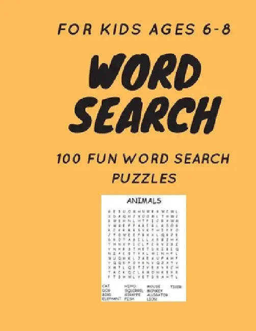 Word Search: For Kids Ages 6-8 by Otmane Jabbouri