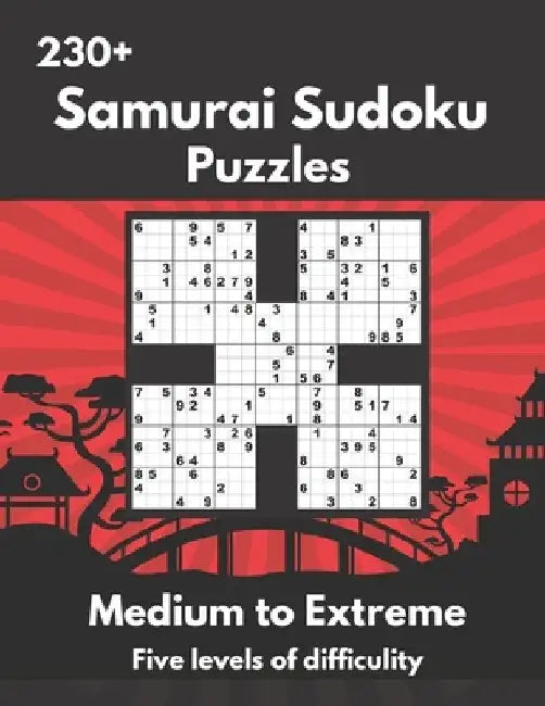 Samurai Sudoku Puzzles: Medium to Extremely Hard Samurai Sudoku Puzzles by Somatomint