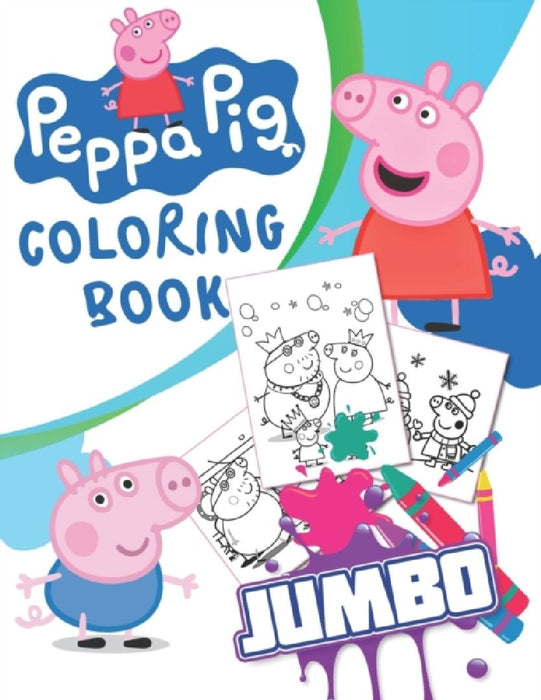 Peppa Pig JUMBO Coloring Book: 70 Illustrations for Kids  by Banana Books