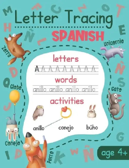 Letter Tracing: Spanish: Spanish Handwriting Practice - Spanish Language Learning for Kids by Chatty Parrot