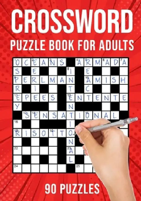 Crossword Puzzle Books for Adults: Quick Cross Word Puzzles Activity Book 90 Puzzles (US Version) by Puzzle King Publishing