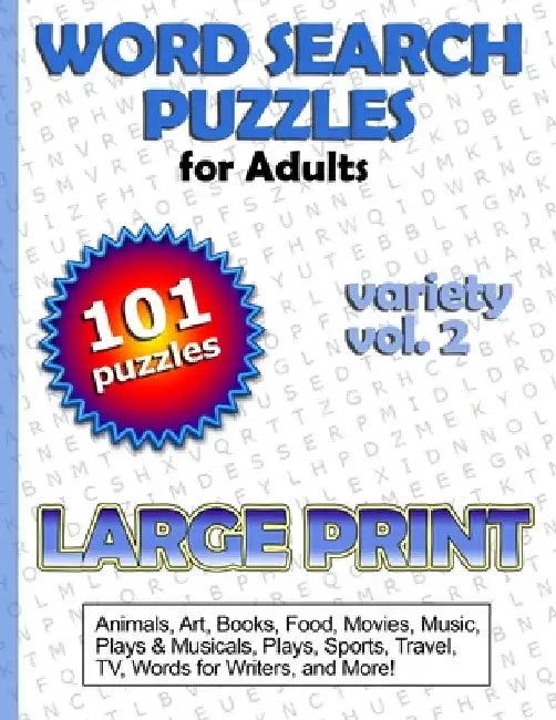 Large Print Word Search Puzzles for Adults by Suzanne O'Gorman