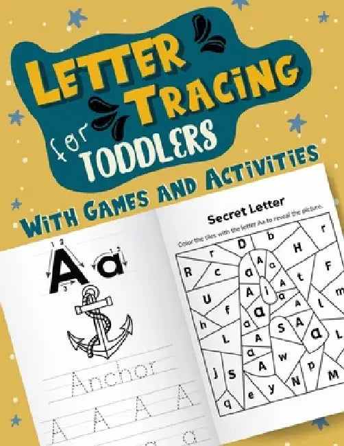 Letter Tracing for Toddlers With Games and Activities: Fun Handwriting Workbook to Practice Alphabet Writing for Kindergarten & Preschool Ages 3-5 - c by Blustar Obertun
