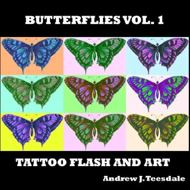 Butterflies Vol. 1: Tattoo Flash and Art by Kelli Teesdale