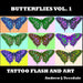 Butterflies Vol. 1: Tattoo Flash and Art by Kelli Teesdale