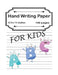 Handwriting Practice Paper A B C For Kids: Preschool writing Workbook Learning and Practice Workbook, Kindergarten and Kids Ages 3-5. ABC handwriting by Earth Green