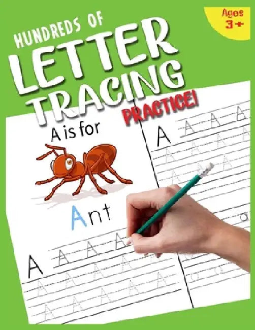 Hundreds of Letter Tracing Practice!: Alphabet Handwriting Practice workbook for kids with Pen Control, Line Tracing, Letters, and More! Kids Ages 3-5 by Adorable Press House