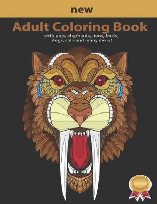 Animals: Adult coloring book with pigs, elephants, lions, birds, dogs, cats and many more! by Luky Mully