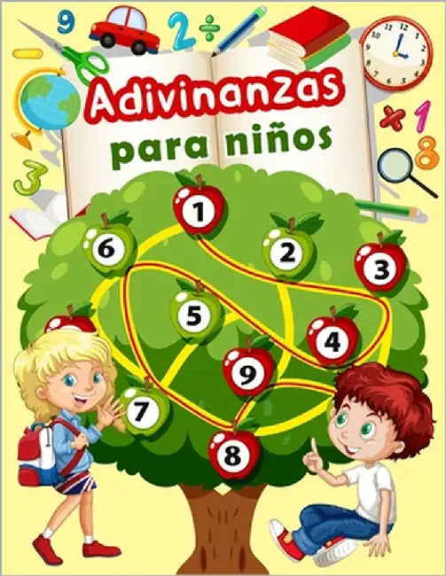 Adivinanzas para niños: Libro de actividades variadas para niños de 8 a 12 años - Sopa de letras, Sudoku, Descifrar palabras, Laberintos, Dibu by Bouchama Actividades, Bk