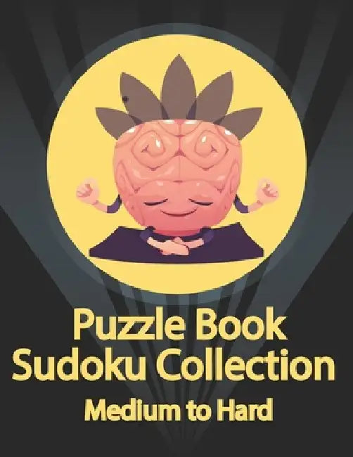 Puzzle Book, Sudoku Collection Medium to Hard: Sudoku Puzzles With Solutions At The Back. Puzzle book for adults- Entertaining Game To Keep Your Brain by Douh Design