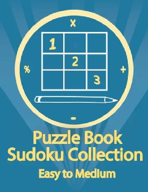 Puzzle Book, Sudoku Collection Easy to Medium: Sudoku Puzzles With Solutions At The Back. Puzzle book for adults- Entertaining Game To Keep Your Brain by Douh Design