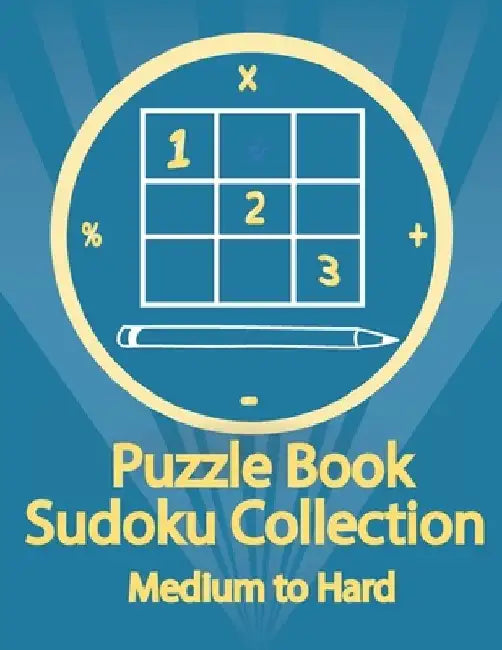 Puzzle Book, Sudoku Collection Medium to Hard: Sudoku Puzzles With Solutions At The Back. Puzzle book for adults- Entertaining Game To Keep Your Brain by Douh Design