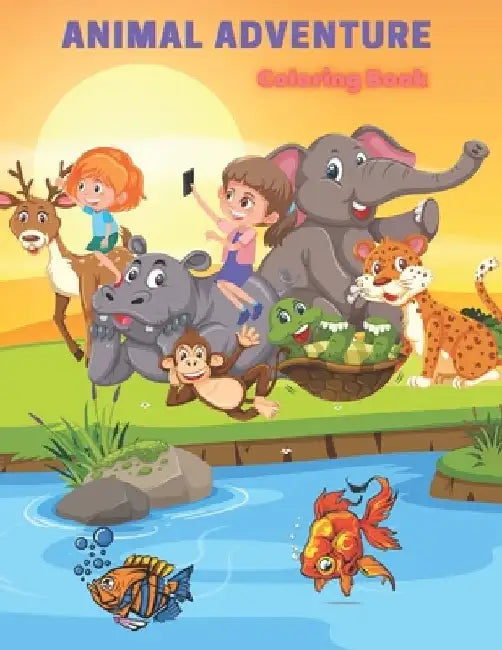 Animal Adventure - Coloring Book by Faye Krige