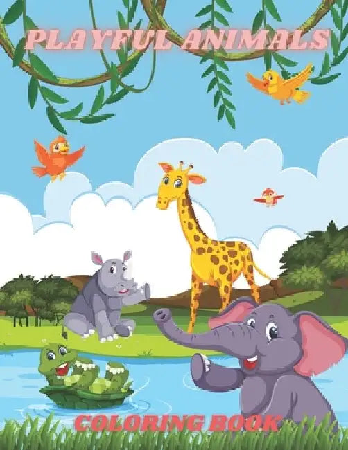 Playful Animals - Coloring Book by Alice Dunaway