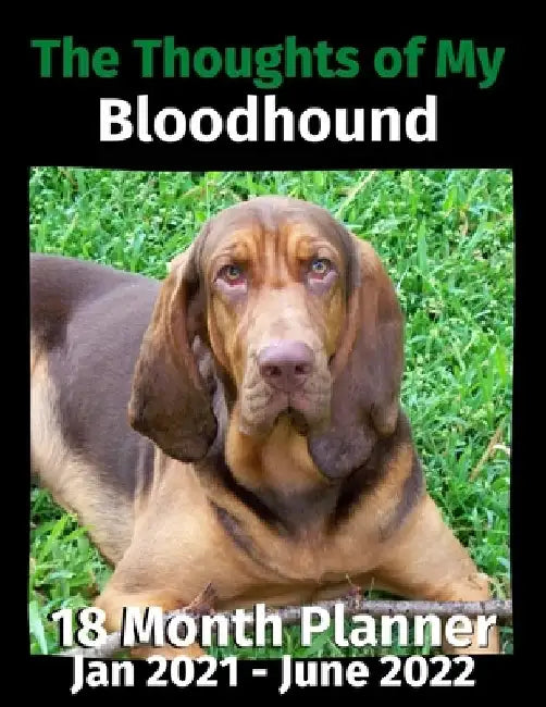 The Thoughts of My Bloodhound: 18 Month Planner Jan 2021-June 2022 by Brightview Journals