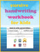 Cursive Handwriting Workbook For Kids: Cursive writing practice book, cursive handwriting workbook for kids beginners, Soft Cover, Matte Finish. by Cursive Ham Publishing