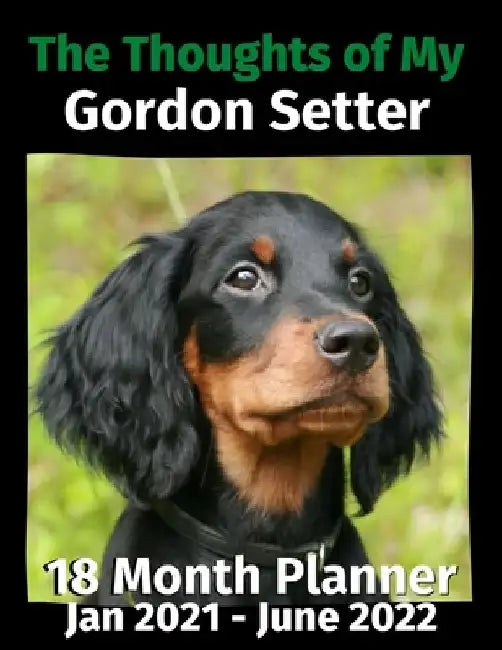 The Thoughts of My Gordon Setter: 18 Month Planner Jan 2021-June 2022 by Brightview Journals