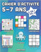 Cahier d'activité 5-7 ans: 6 en 1 - Sudoku, Mots mêlés, coloriage, labyrinthes, Jeux de logique et Morpion (Vol.3) by Vanstone