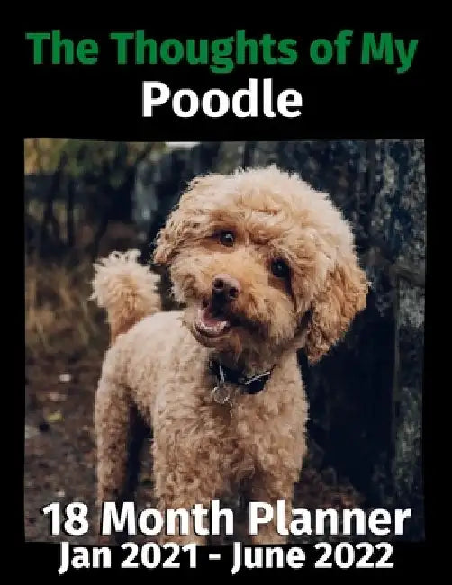 The Thoughts of My Poodle: 18 Month Planner Jan 2021-June 2022 by Brightview Journals
