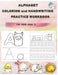 Alphabet Coloring and Handwriting Practice Workbook: 100+ Pages - Cute Animal Coloring - For Kids Ages 2+ by Candy Studio