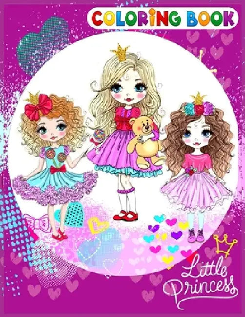 Little Princess Coloring Book: A Perfect Coloring Book for Girls Age 3-12 by M. R. Khan Books