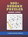 500+ Sudoku Puzzles Hard Level: Classic Sudoku Puzzles by Fun Books