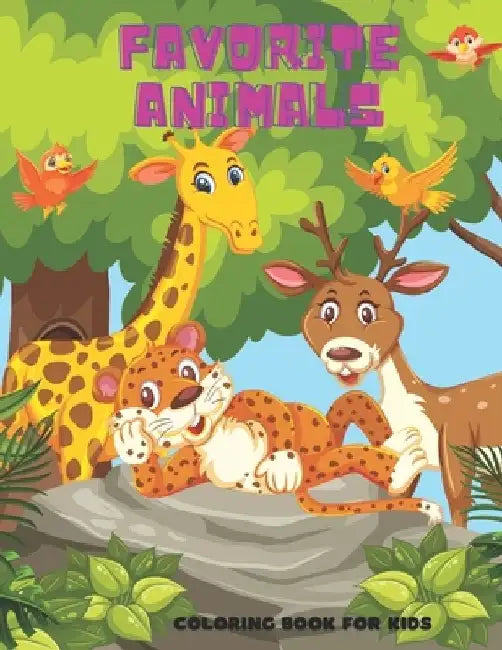 FAVORITE ANIMALS - Coloring Book For Kids by Eliza Turco