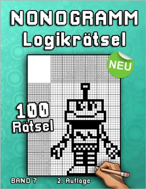 Nonogramm Rätselheft: Hanjie Logikrätsel mit spannenden Bilderrätseln aus Japan Kniffliger Denksport für Erwachsene und Kinder by Books &. Publishing, Flatline