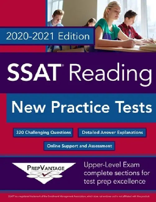 SSAT Reading: New Practice Tests, 2020-2021 Edition by Prepvantage