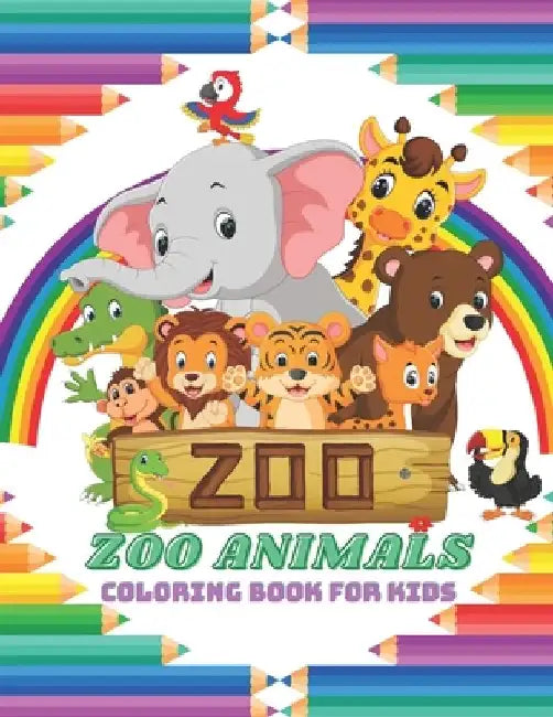 ZOO ANIMALS - Coloring Book For Kids by Minka Shannon