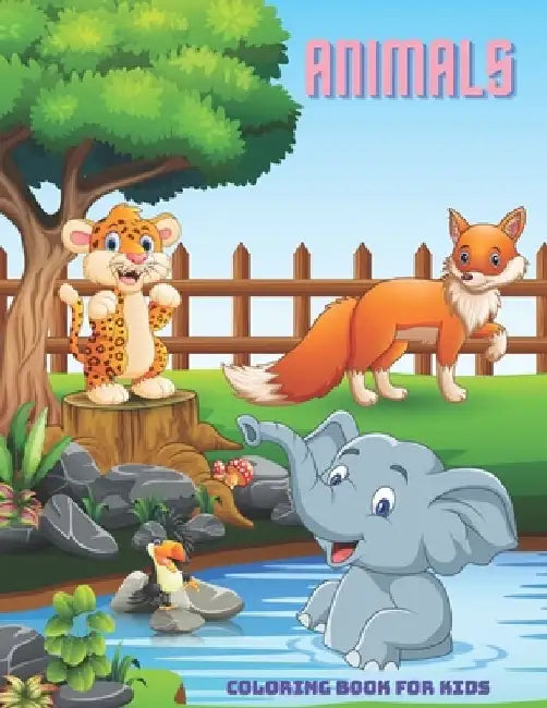 ANIMALS - Coloring Book For Kids by Anna Shenton