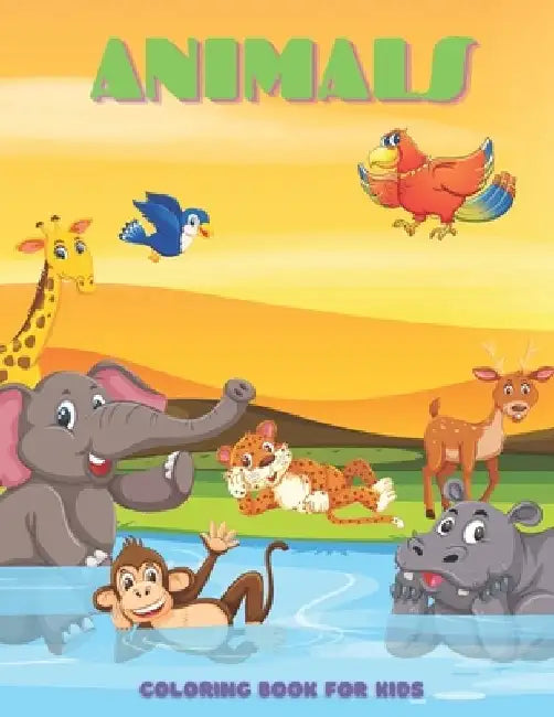 ANIMALS - Coloring Book For Kids: Sea Animals, Farm Animals, Jungle Animals, Woodland Animals and Circus Animals by Anna Shenton
