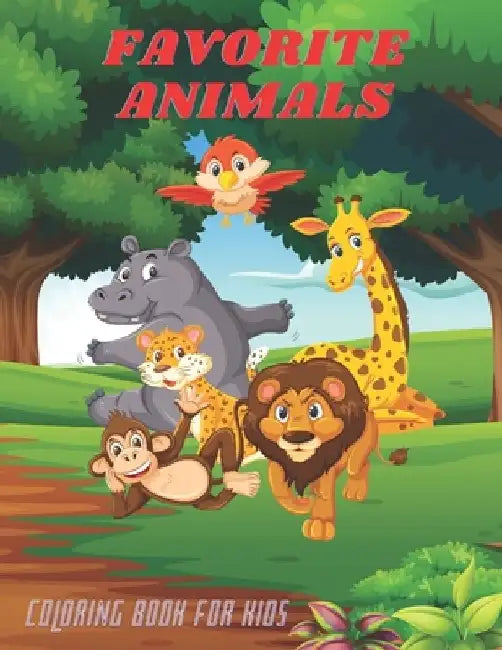 FAVORITE ANIMALS - Coloring Book For Kids by Anna Shenton