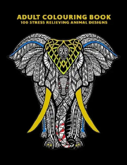 Adult Colouring Book: 100 Stress Relieving Animal Designs by Room Thirtyfour