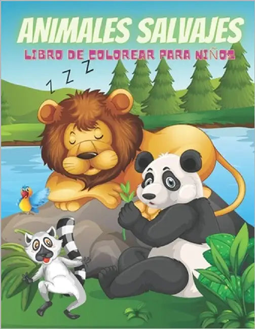 ANIMALES SALVAJES - Libro De Colorear Para Niños by Wagener, Barbara