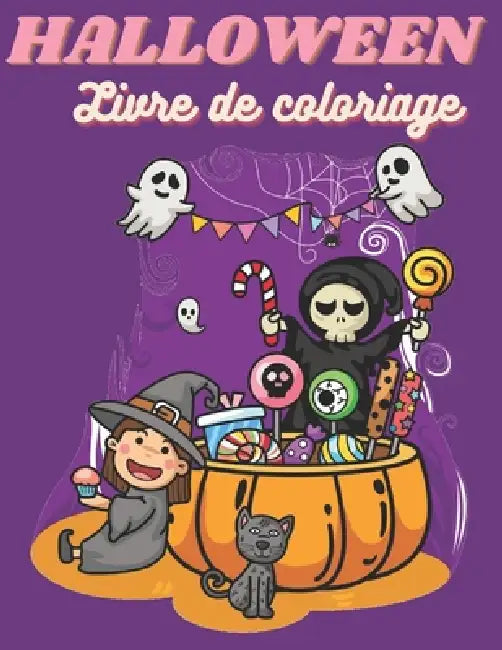 HALLOWEEN Livre de Coloriage: Joyeux Halloween - livre pour les enfants à partir de 4 ans by Trendy Art, Coloriage Magique