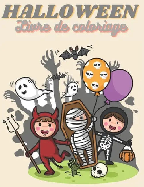 HALLOWEEN Livre de Coloriage: Joyeux Halloween - livre pour les enfants à partir de 4 ans by Trendy Art, Coloriage Magique