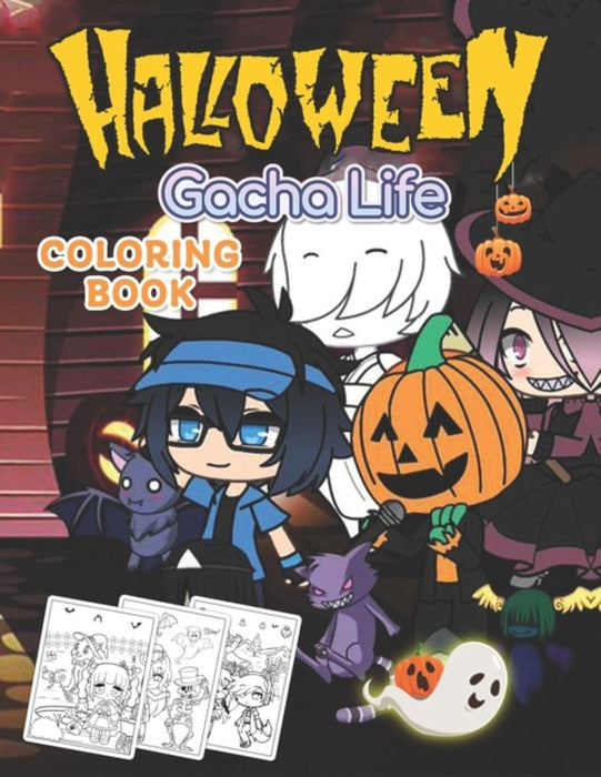 Gacha Life Halloween Coloring Book: Featuring Official Anime Characters from Gacha Life, Gacha Club by Gacha Colory