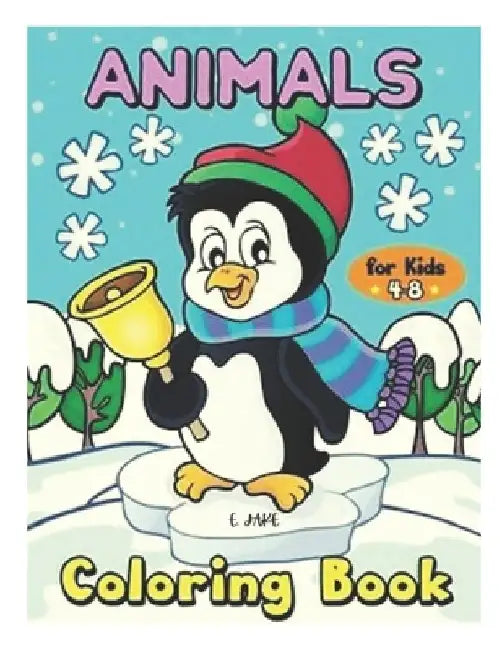 animals for kids 4-8 coloring book: 50 great animal coloring picture collections. by Jake Edition