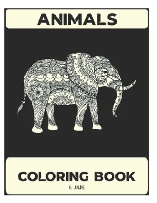 animals coloring book: 50 great animal coloring picture collections. by Jale Edition