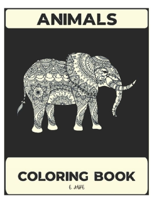 animals coloring book: 50 great animal coloring picture collections. by Jale Edition