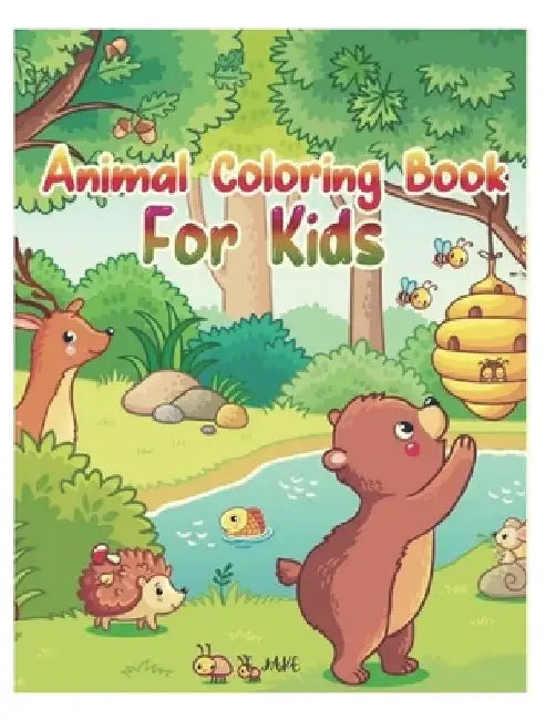 animal coloring book for kids: 50 great animal coloring picture collections. by Jake Edition