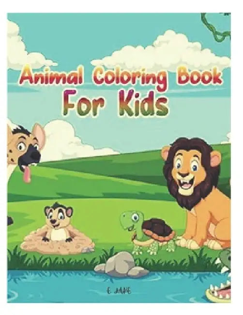 animal coloring book for kids: 50 great animal coloring picture collections. by Jake Edition