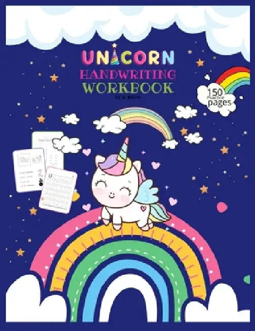 Unicorn Handwriting Workbook for Kids: Unicorn Handwriting Practice Paper Letter Tracing Workbook for Kids -ABC Letter Tracing for Preschoolers - Kind by Journals Library