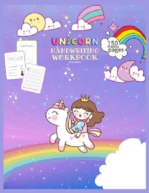 Unicorn Handwriting Workbook for Kids: Unicorn Handwriting Practice Paper Letter Tracing Workbook for Kids - Unicorn Letters Writing - Kindergarten Wr by Journals Library