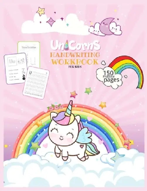 Unicorn Handwriting Workbook for Kids: Unicorn Handwriting Practice Paper Letter Tracing Workbook for Kids - Unicorn Letters Writing - Kindergarten Wr by Journals Library