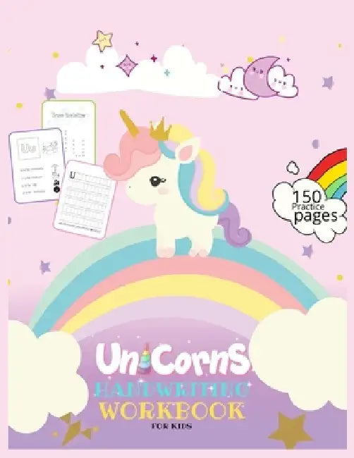 Unicorns Handwriting Workbook for Kids: Unicorn Handwriting Practice Paper Letter Tracing Workbook for Kids - Unicorn Letters Writing - Kindergarten W by Journals Library