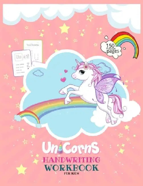 Unicorns Handwriting Workbook for Kids: Unicorn Handwriting Practice Paper Letter Tracing Workbook for Kids - Unicorn Letters Writing - Kindergarten W by Journals Library